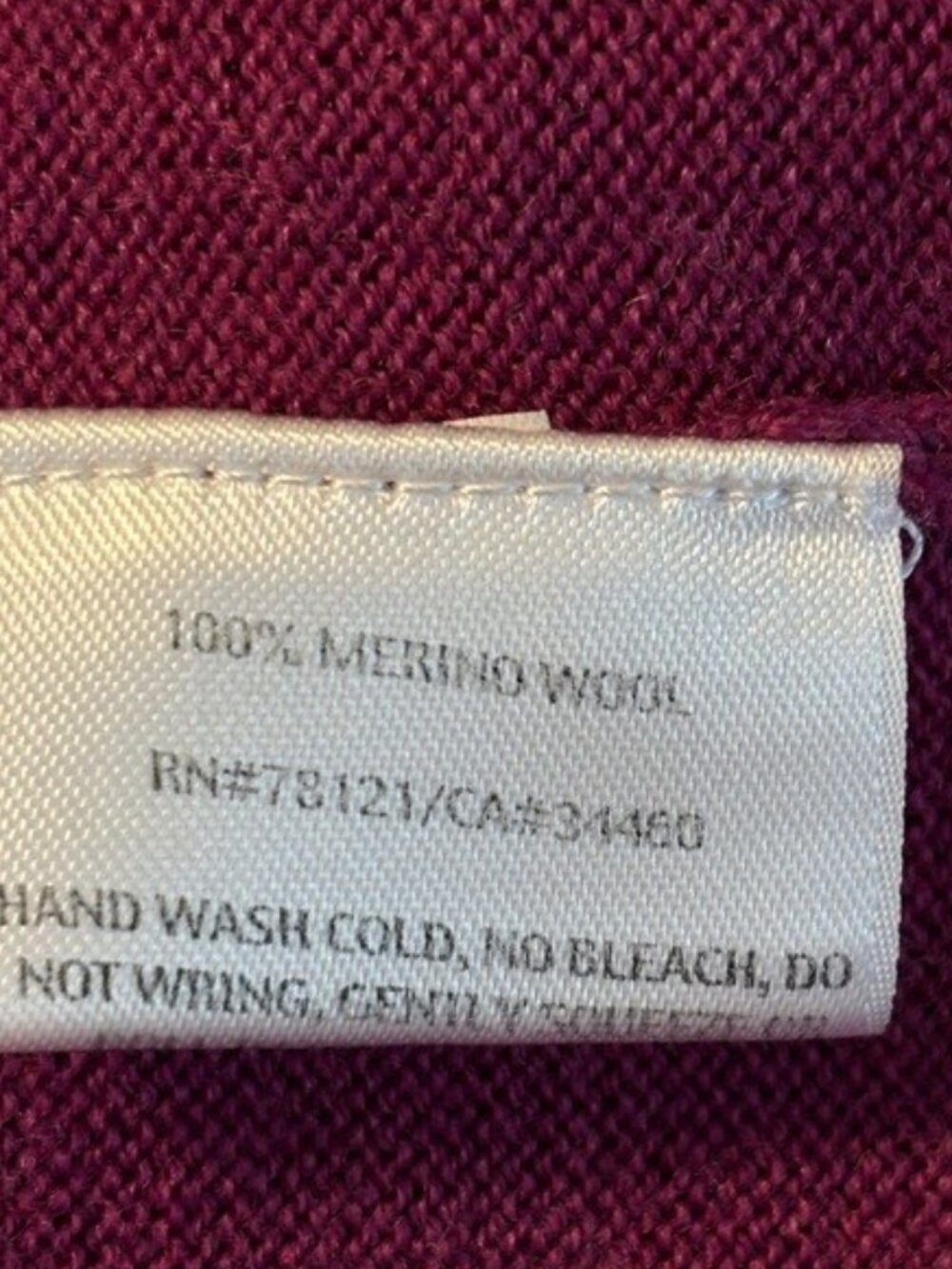 Eileen Fisher Italian Merino Wool Sweater Size S Plum Cowl Neck Tunic Knit - Picture 7 of 8